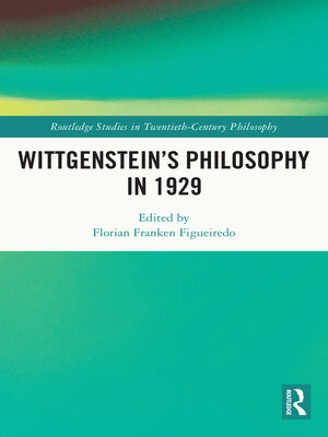 cover image of Wittgenstein's Philosophy in 1929